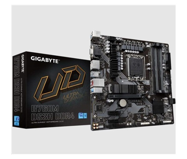 GIGABYTE MB Sc LGA1700 B760M DS3H DDR4, Intel B760, 4xDDR4, 2xDP, 1xHDMI, 1xVGA, mATX EDF_524707