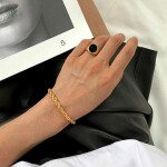 ELENYS Milano Chain – pozlacený náramek 18K žluté zlato Délka náramku: 17,5 + 5 cm / max. 22,5 cm