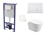Závěsný WC set do lehkých stěn / předstěnová SAT Infinitio SIKOSSIN20K SIKOSSIN20K