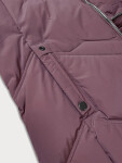Fialová dámská zimní plus size bunda s kapucí S'west (B8300-71) odstíny fialové 46