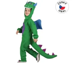 MaDe 01006 - Šaty na karneval - dinosaurus, 92-104 cm