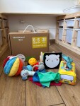 Mamido Montessori Naučný Smyslový box XXL 7v1 pro miminka 0-6 měsíců