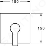 HANSA - Ligna Sprchová baterie pod omítku, chrom 83879513