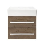 Koupelnová skříňka s umyvadlem SAT Cube Way 60x53x46 cm dub Wellington mat CUBE46602DWSATCW CUBE46602DWSATCW