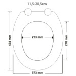 Wc sedátko se zpomalovacím mechanismem AWD Interior MDF Natur 1702 AWD02181702