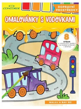 Omalovánky vodovkami Dopravní prostředky