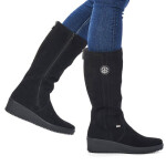 Rieker W R237 nepromokavé zateplené boty z ovčí vlny z nubuku 38