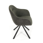 Jídelní židle, zelená, látka, DCH-Y1143 GRN2