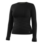 Dámské merino tričko s dlouhým rukávem SMARTWOOL Women's Intraknit All-Season Merino Base, Black velikost: M