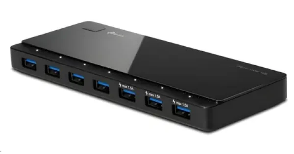 TP-Link UH700 / USB hub / 7x USB 3.0 / 5 Gbit/s / napájecí adaptér 12V/2,5A (UH700)