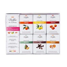 Dolfin Kolekce 6 druhů čokolád 6 ks / 60g