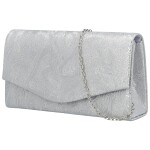 Módní dámské psaníčko Michelle Moon Ziara, stříbrné