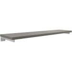 CERANO Deska pod umyvadlo Navira Pro + 3 skryté konzole - betonově šedá - 160x46x3,6 cm