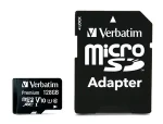 Verbatim Premium microSDXC Pro 128GB + Adaptér / Paměťová karta / UHS-I (U1) / Class 10 / V10 / R: až 90MBs / W: 10MBs (44085-V)