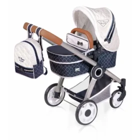 DeCuevas Skládací kočárek pro panenky 3 v 1 s batůžkem TOP Collection 2020 - 70 cm