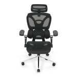 Kancelářská židle, synchronní mechanismus, černá síťovina, KA-B2363 BK
