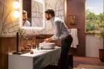 HANSGROHE - Xuniva Evo S Umyvadlo na desku, průměr 40 cm, bez přepadu, bez otvoru pro baterii, matná béžová 60323780