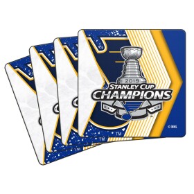 Fanatics Set podtácků St. Louis Blues 2019 Stanley Cup Champions 4-Pack Neoprene Coaster Set