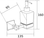 MEXEN - Dávkovač mýdla, zlatá 70173388-50