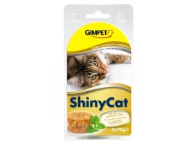 GIMBORN Gimpet ShinyCat tuňák+krevety+maltóza konzerva 2x70g (4002064413556)