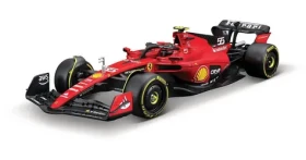 Bburago FORMULA RACING Ferrari SF-23 (2023) v dekorativním boxu #55 Carlos Sainz