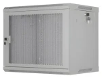 Lanberg WF01-6409-23S šedá / Nástěnný rozvaděč / 19" / 9U / 600x450 mm / perforované dveře / flat pack (WF01-6409-23S)