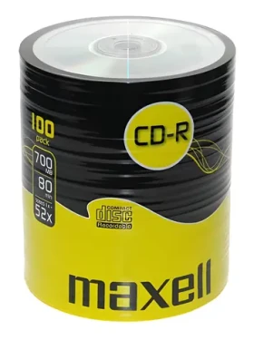 Maxell CD-R 700 MB / 52x / 80 min / 100 ks / Spindl (MX624037)