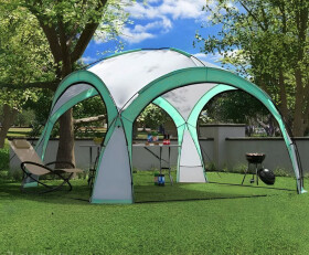 Pavilonový stan pro zahradní piknik 3,5 x 3,5 m zelený