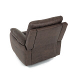 TV a relaxační křeslo s elektrickým ovládáním, potah hnědá látka v dekoru vintage, 1 motor 240V