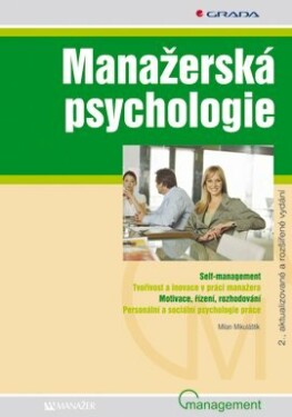 Manažerská psychologie Milan Mikuláštík e-kniha