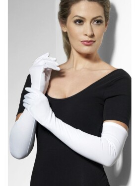 Smiffys.com Rukavice bílé dlouhé