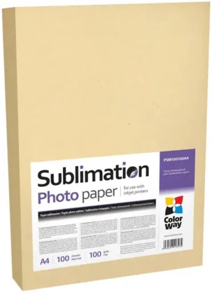 COLORWAY Fotopapír / Sublimační / A4 / 100 g/m2 / 100 listů (PSM100100A4)