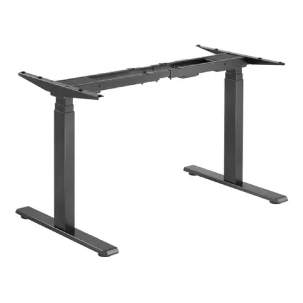 Brateck M08-23DE černá / Výškově stavitelná stolová podnož / elektricky nastavitelná výška / 62-128cm / nosnost 100kg (BRM0823DE)
