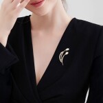 Elegantní brož Ophélie, Zlatá