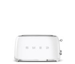 Smeg TSF02WHEU, toustovač / topinkovač, 4 toasty, 6 úrovní opékání, zásuvka na drobky, styl. 50. let, bílá