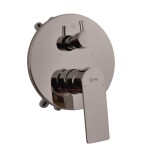 RAV Slezák - NIL - Vanová/Sprchová baterie podomítková 3-cestná s tělesem a s boxem, Metal grey - lesklá NL187BOXMGL NL187BOXMGL