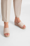 Pantofle Lasocki ARC-208-01 Přírodní kůže (useň) - Lícová