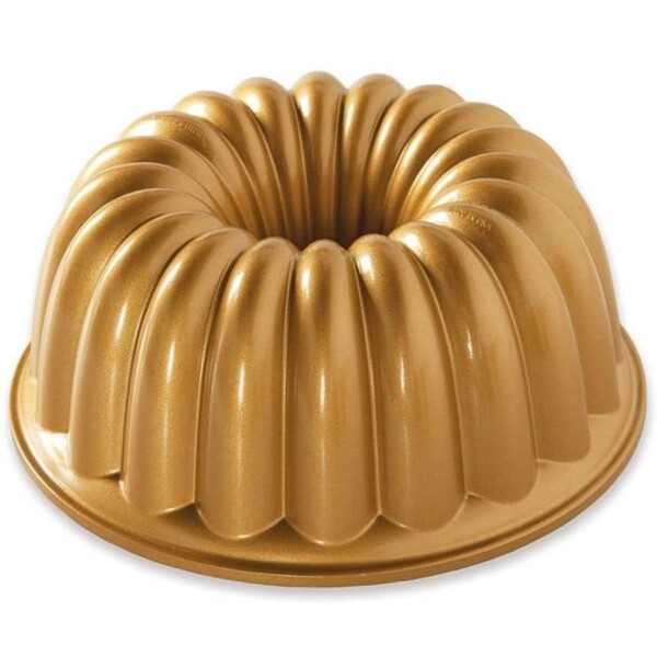 Nordic Ware Hliníková forma na bábovku Elegant Gold, zlatá barva, kov