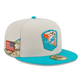 New Era Pánská kšiltovka Miami Dolphins NFL 2023 Salute to Service 59FIFTY Fitted Velikost: 7 3/8