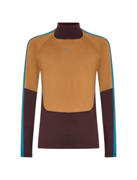 ICEBREAKER Mens 200 Oasis+ LS High Neck, Java/Trail/Topaz/Cb (vzorek) velikost: M