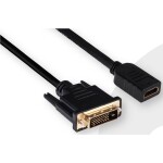 Digitus kabelový adaptér DisplayPort DP - HDMI typu A M - M 1.0 m / s blokováním DP 1.2 HDMI 2.0 / 4K / 60Hz / CE / bl (AK-340303-010-S)