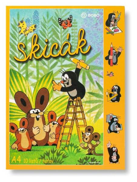 Skicák KRTEK A4, 10 listů