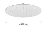 RAVAK - Chrome Hlavová sprcha, průměr 40 cm, chrom X07P667