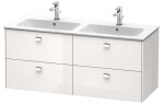 DURAVIT - Brioso Umyvadlová skříňka 55x129x48 cm, 4 zásuvky, lesklá bílá BR410602222
