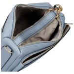 Trendy dámská koženková crossbody kabelka Chiara, světle modrá