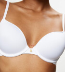 BODY MAKE-UP ESSENTIALS – Hladká bezešvá podprsenka s polstrováním Triumph WHITE 90A
