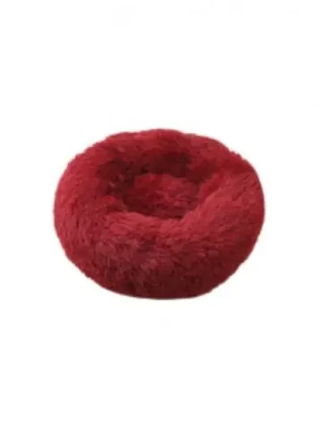 AnimALL Pelíšek plyš kulatý bordó 50 cm (111337)