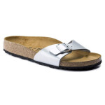Žabky Birkenstock Madrid Birko-Flor Silver Regular Wide (0040411) pro ženy 42