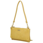 Stylová dámská semišová kabelka na rameno Amanda, žlutá