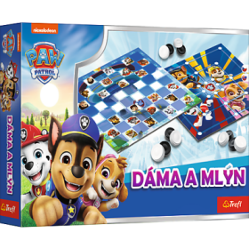 Společenská Hra Dáma & Mlýn Tlapková patrola